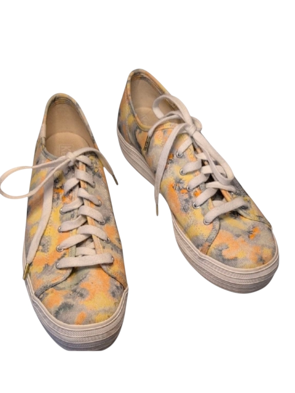 Keds Triple Kick Tie Dye Platform Canvas Sneakers Size 9.5
